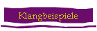Klangbeispiele